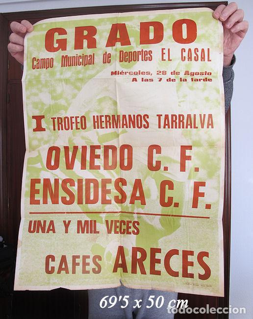 Collectionnisme sportif: GRAN CARTEL FUTBOL CLUB OVIEDO Y ENSIDESA 1974 ASTURIAS GRADO