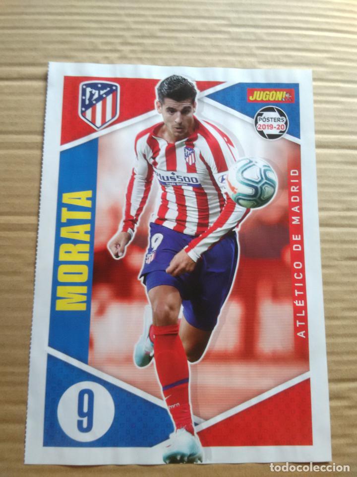 Colecionismo desportivo: MORATA ATL&Eacute;TICO MADRID, CAMPA&Ntilde;A LEVANTE DOBLE P&Oacute;STER 1 P&Aacute;G REVISTA JUG&Oacute;N 2019-2020 LIGA F&Uacute;TBOL 19-20