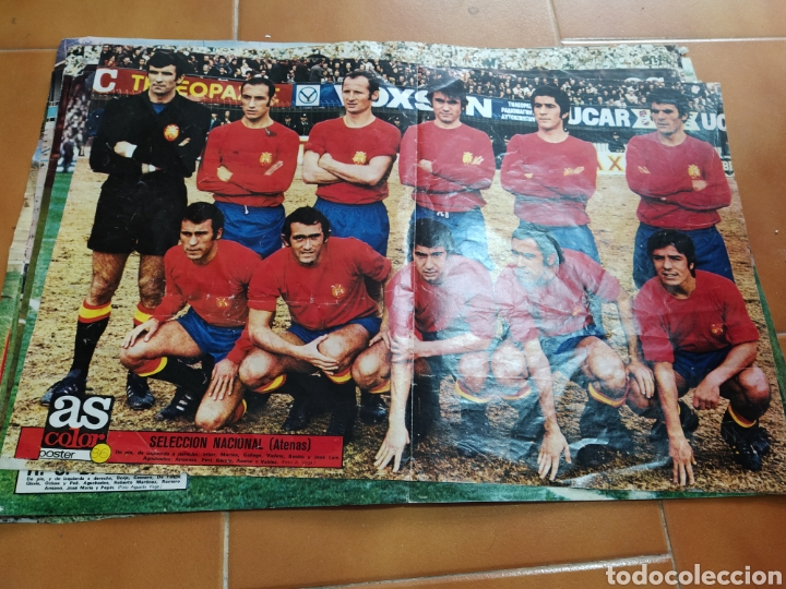 Coleccionismo deportivo: Poster as color 86 selecci&oacute;n espa&ntilde;ola en atenas