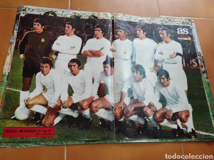 Coleccionismo deportivo: Poster as color 93 real Madrid