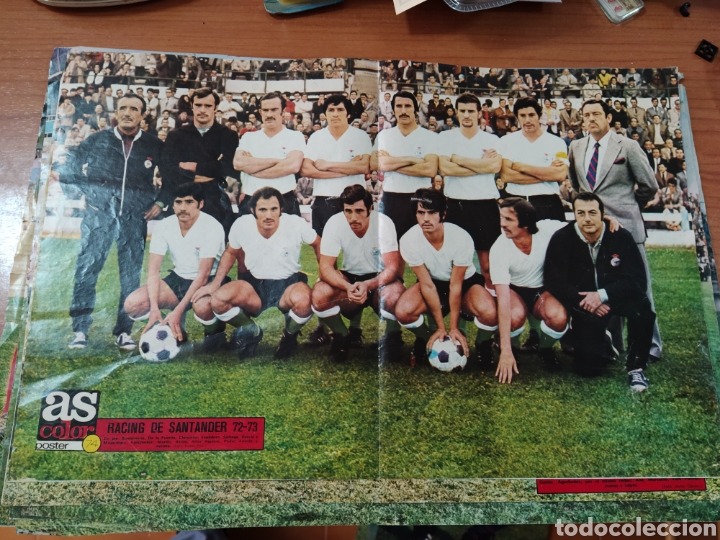 Coleccionismo deportivo: Poster as color 74 Racing de Santander
