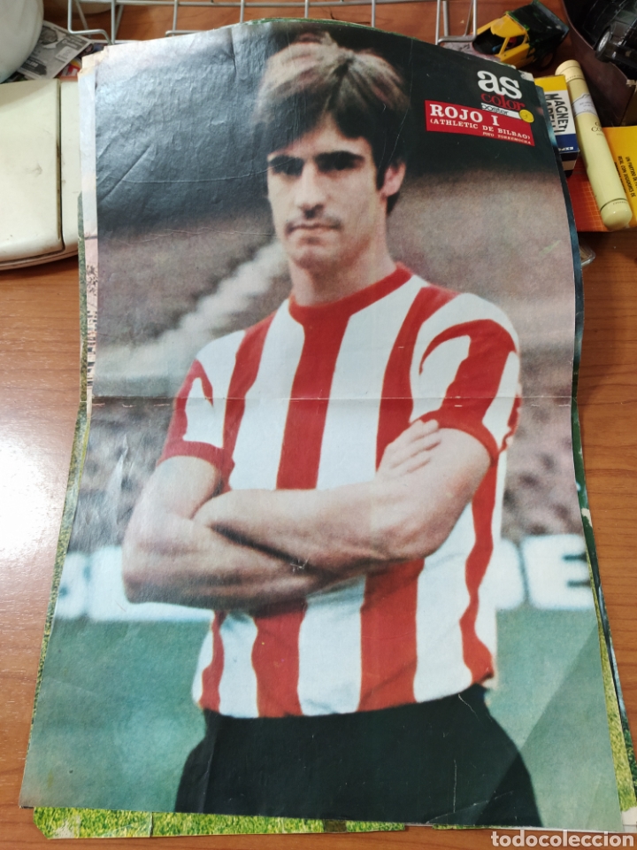 Coleccionismo deportivo: Poster as color 90 rojo I del Athletic Bilbao