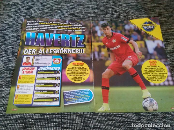 Collectionnisme sportif: HAVERTZ, BAYER LEVERKUSEN - P&Oacute;STER 1 P&Aacute;G REVISTA JUG&Oacute;N + REPORTAJE DATOS MEGA JUG&Oacute;N WORLD Y FLAMENGO