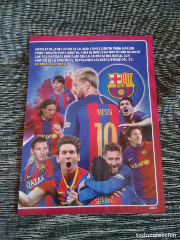 Collectionnisme sportif: LEO MESSI BARCELONA, BAR&Ccedil;A 700 PARTIDOS - P&Oacute;STER 1 P&Aacute;GINA REVISTA JUG&Oacute;N 19-20 LIGA F&Uacute;TBOL 2019-2020
