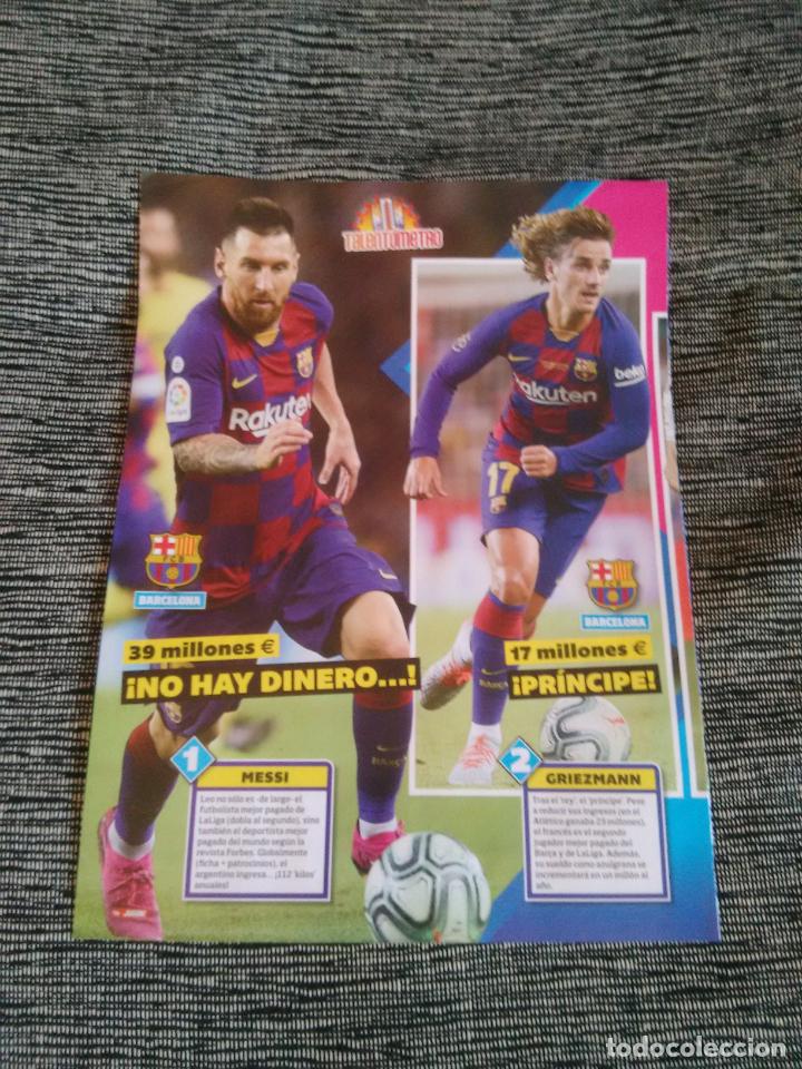 Collectionnisme sportif: LEO MESSI Y GRIEZMANN BARCELONA, BAR&Ccedil;A - P&Oacute;STER 1 P&Aacute;GINA REVISTA JUG&Oacute;N 19-20 LIGA F&Uacute;TBOL 2019-2020