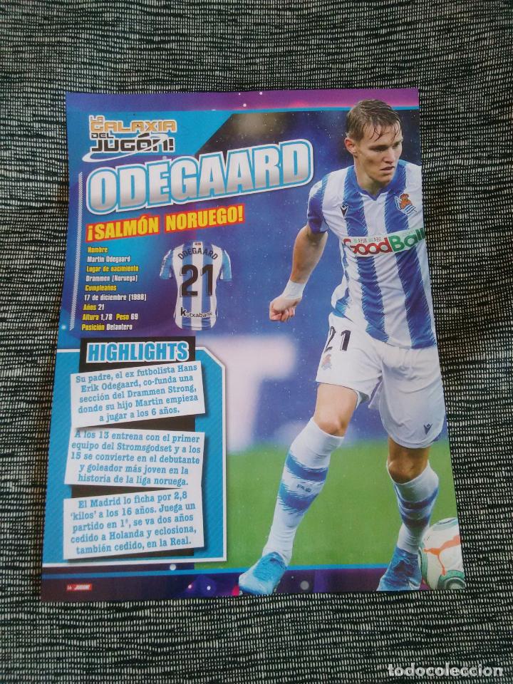 Collectionnisme sportif: MARTIN ODEGAARD, REAL SOCIEDAD 19-20 - P&Oacute;STER 1 P&Aacute;GINA REVISTA JUG&Oacute;N Y DATOS LIGA F&Uacute;TBOL 2019-2020