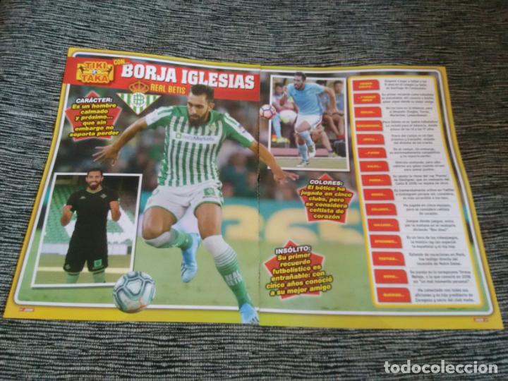 Collectionnisme sportif: TIKI TAKA CON BORJA IGLESIAS, REAL BETIS - P&Oacute;STER 1 P&Aacute;GINA REVISTA JUG&Oacute;N CON REPORTAJE Y DATOS