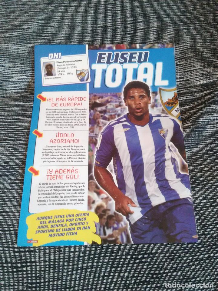 Collectionnisme sportif: ELISEU TOTAL, M&Aacute;LAGA - REPORTAJE 1 P&Aacute;GINA REVISTA JUG&Oacute;N F&Uacute;TBOL CON DATOS