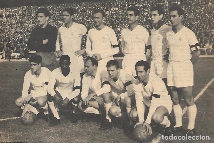 Collectionnisme sportif: REAL MADRID: Gran recorte de un equipo de la temporada 59-60. Original