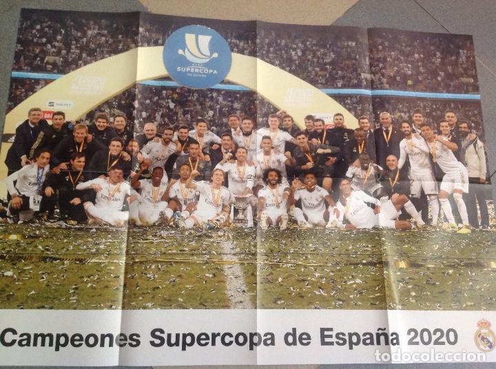 Collectionnisme sportif: P&oacute;ster real Madrid.. supercampeon de Espa&ntilde;a 2020. F&uacute;tbol. Acm