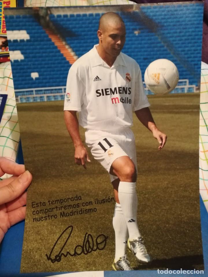 Coleccionismo deportivo: P&oacute;ster Ronaldo del Real Madrid - Foto 2