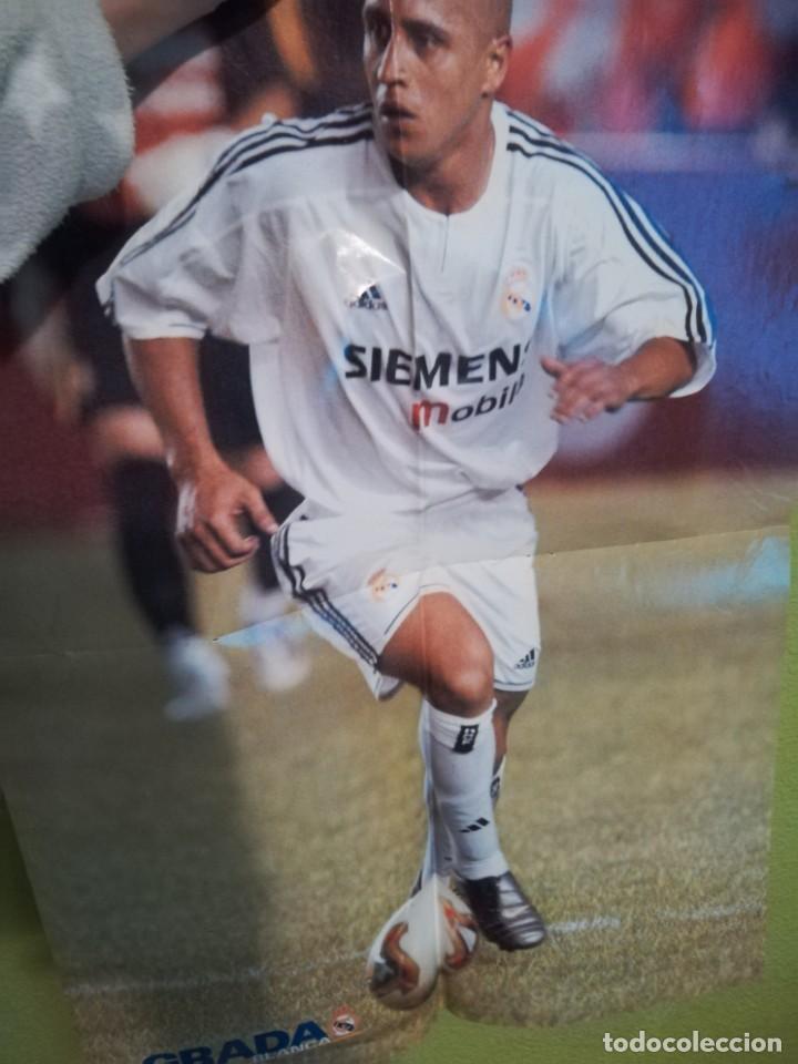 Coleccionismo deportivo: P&oacute;ster de jugadores del Real Madrid - Foto 1