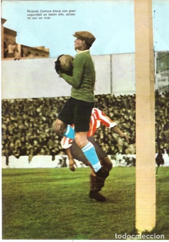 Collectionnisme sportif: RICARDO ZAMORA: L&aacute;mina. Blocando un bal&oacute;n