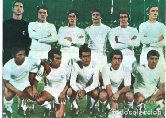 Collectionnisme sportif: REAL MADRID: Recorte de un equipo de 1971