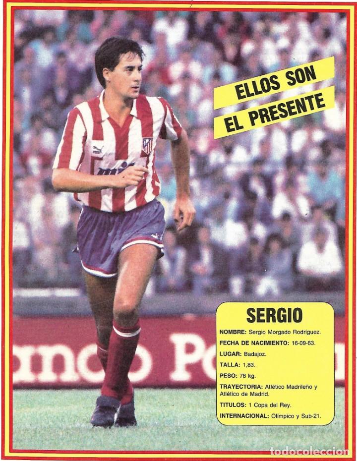 Collezionismo sportivo: ATL&Eacute;TICO DE MADRID: L&aacute;mina de SERGIO. 1989