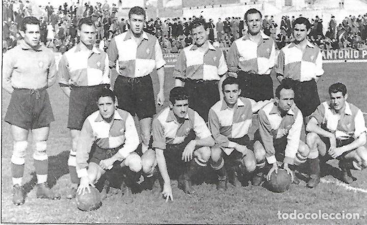 Collezionismo sportivo: CD. SABADELL: Recorte de un equipo de los a&ntilde;os 1940