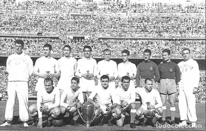 Collezionismo sportivo: REAL MADRID: Recorte del equipo Campe&oacute;n de Liga en la temporada 53-54