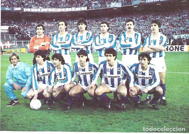 Collezionismo sportivo: REAL SOCIEDAD: Recorte de un equipo de la temporada 87-88