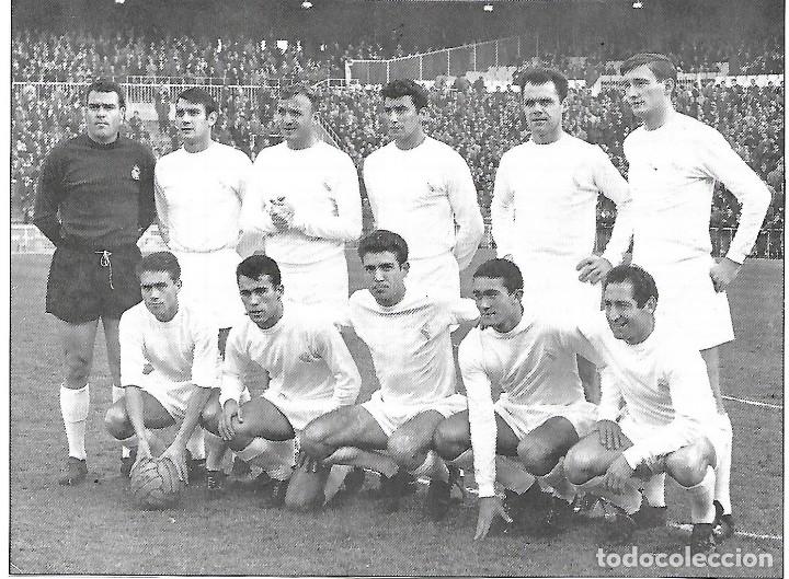 Collezionismo sportivo: REAL MADRID: Recorte de un equipo de la temporada 64-65