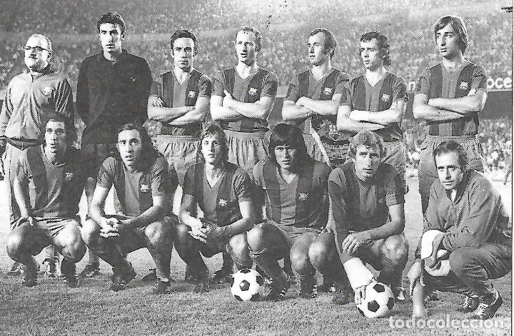 Collezionismo sportivo: BAR&Ccedil;A: Recorte del partido donde debut&oacute; CRUYFF, en septiembre de 1973