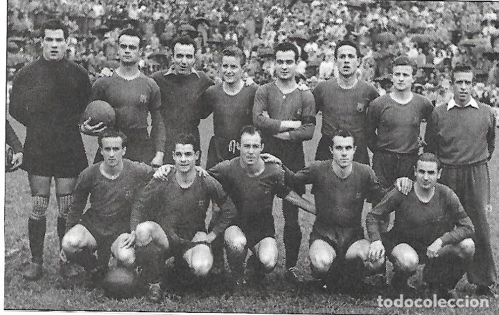 Sammelleidenschaft Sport: BAR&Ccedil;A: Recorte de un equipo de la temporada 47-48, Campeones de Liga