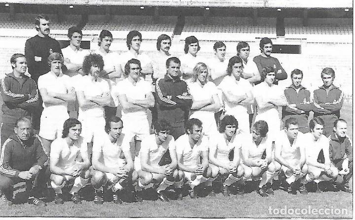 Sammelleidenschaft Sport: REAL MADRID: Recorte de la plantilla de la temporada 74-75, Campeones de Liga y Copa