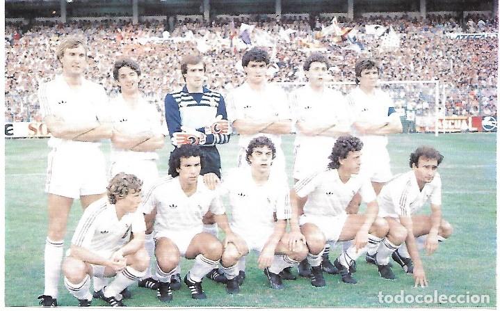 Sammelleidenschaft Sport: REAL MADRID: Recorte de un equipo de la temporada 85-86, Campeones de Liga