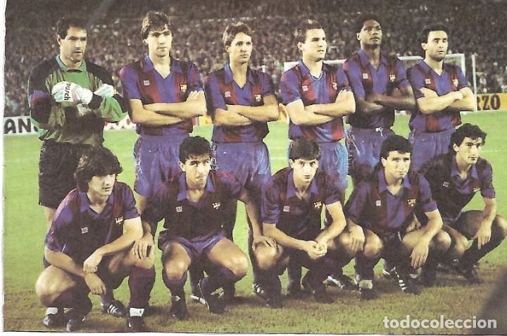 Collezionismo sportivo: BAR&Ccedil;A: Gran recorte de un equipo de la temporada 88-89