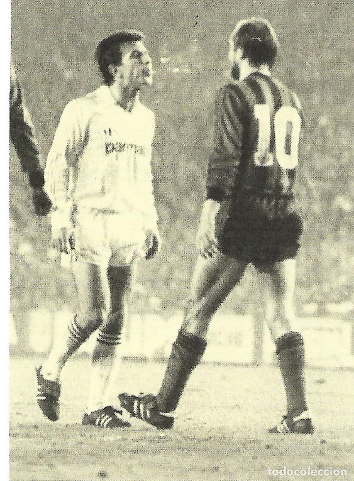 Collezionismo sportivo: REAL MADRID: Recorte de JUANITO escupiendo a Uli Stielike
