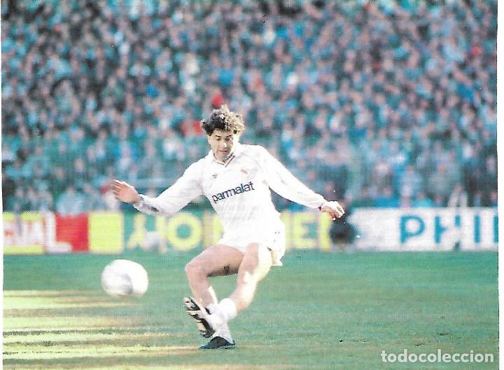 Collezionismo sportivo: REAL MADRID: Recorte de Rafael GORDILLO en acci&oacute;n. 1989