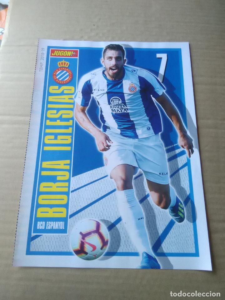 Collectionnisme sportif: BORJA IGLESIAS ESPANYOL - P&Oacute;STER 1 P&Aacute;GINA REVISTA JUG&Oacute;N 2018-2019 LIGA F&Uacute;TBOL 18-19