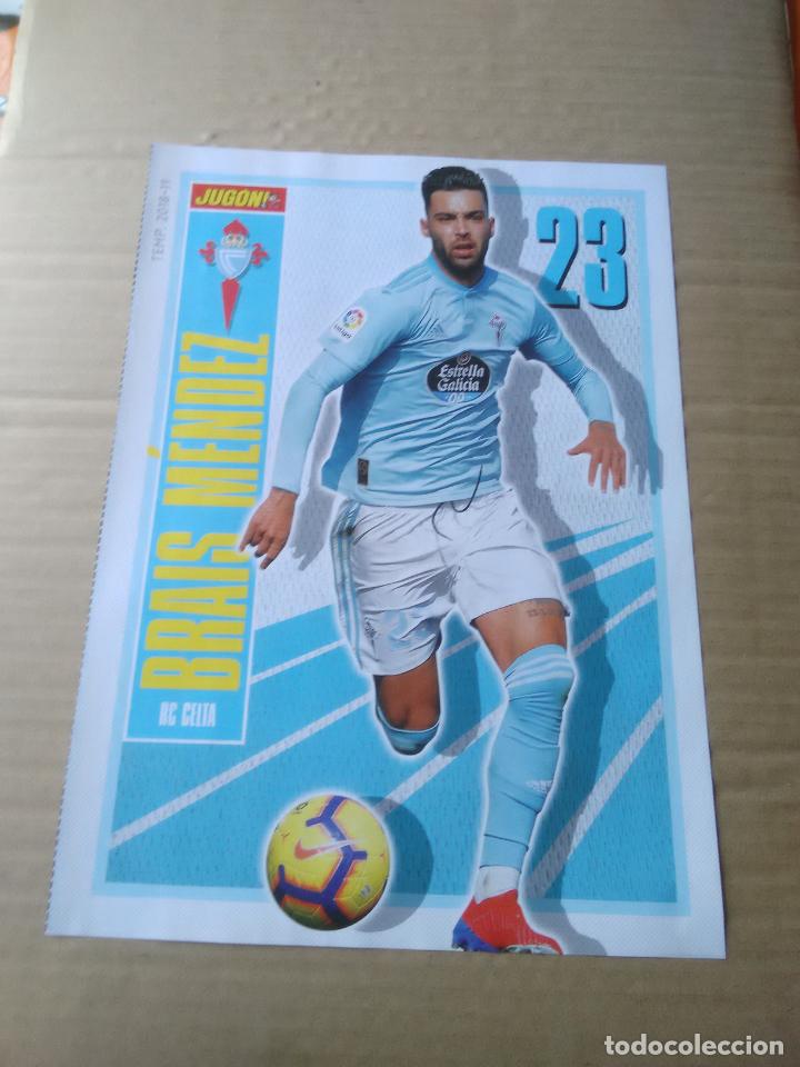 Collectionnisme sportif: BRAIS M&Eacute;NDEZ CELTA VIGO Y EQUIPO VILLARREAL - DOBLE P&Oacute;STER 1 P&Aacute;G REVISTA JUG&Oacute;N 2018-2019 LIGA F&Uacute;TBOL