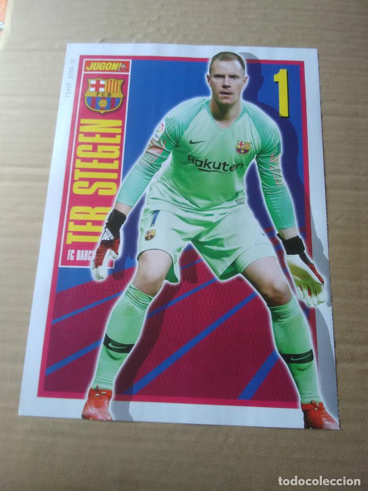 Collectionnisme sportif: TER STEGEN BARCELONA Y MATA GETAFE - DOBLE P&Oacute;STER 1 P&Aacute;G REVISTA JUG&Oacute;N 2018-2019 LIGA F&Uacute;TBOL