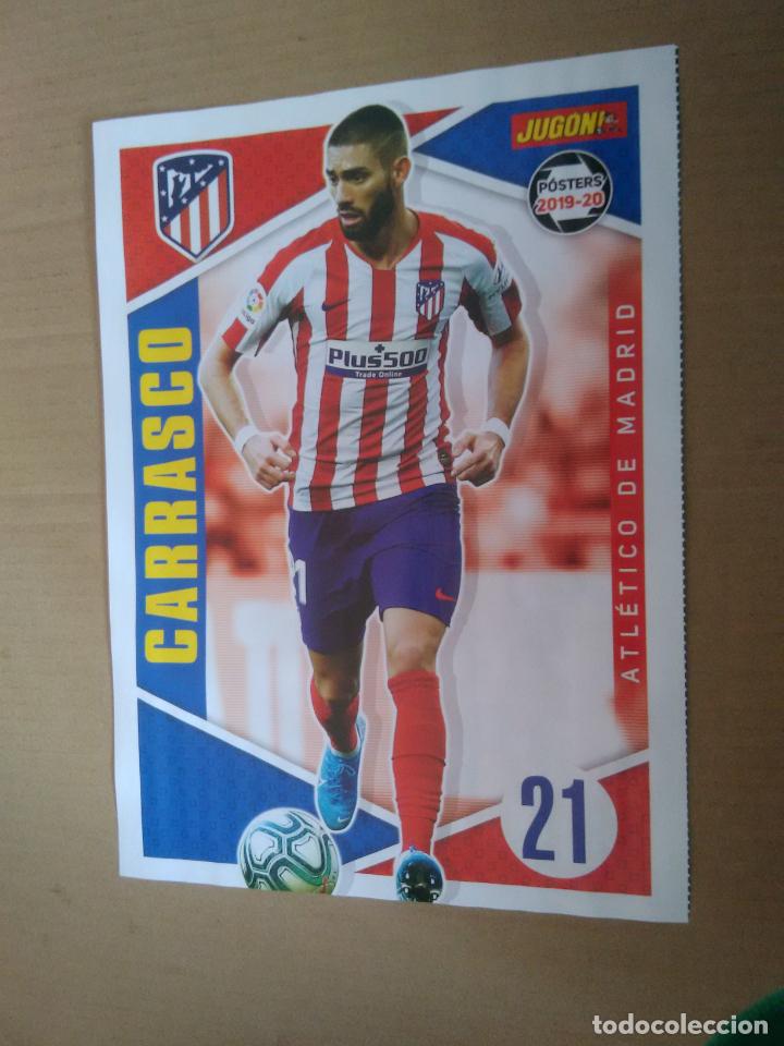 Collectionnisme sportif: CARRASCO ATL&Eacute;TICO MADRID Y EQUIPO SEVILLA - DOBLE P&Oacute;STER 1 P&Aacute;G REVISTA JUG&Oacute;N 2019-2020 LIGA F&Uacute;TBOL