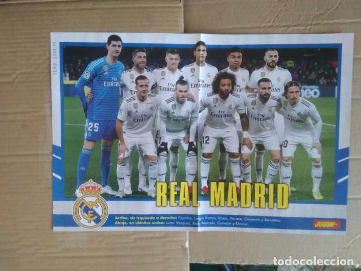 Collectionnisme sportif: P&Oacute;STER 2 P&Aacute;G EQUIPO REAL MADRID REVISTA JUG&Oacute;N 2018-2019 LIGA F&Uacute;TBOL Y SUPER SMASH BROS NINTENDO