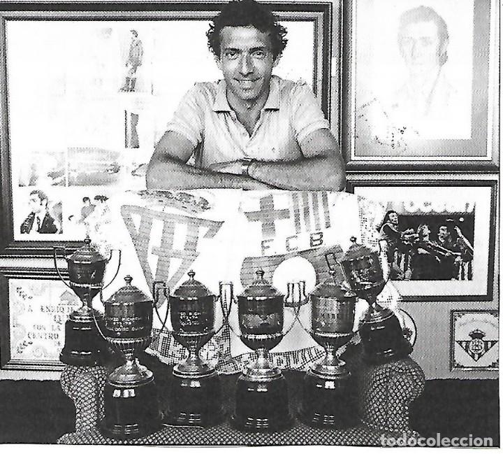 Collectionnisme sportif: REAL SPORTING DE GIJ&Oacute;N: Recorte de QUINI con trofeos