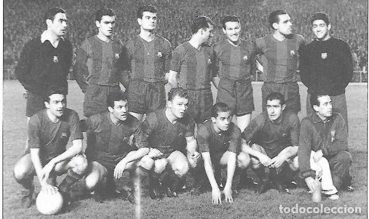 Collectionnisme sportif: BAR&Ccedil;A: Recorte de un equipo de la temporada 60-61 en el Santiago Bernabeu