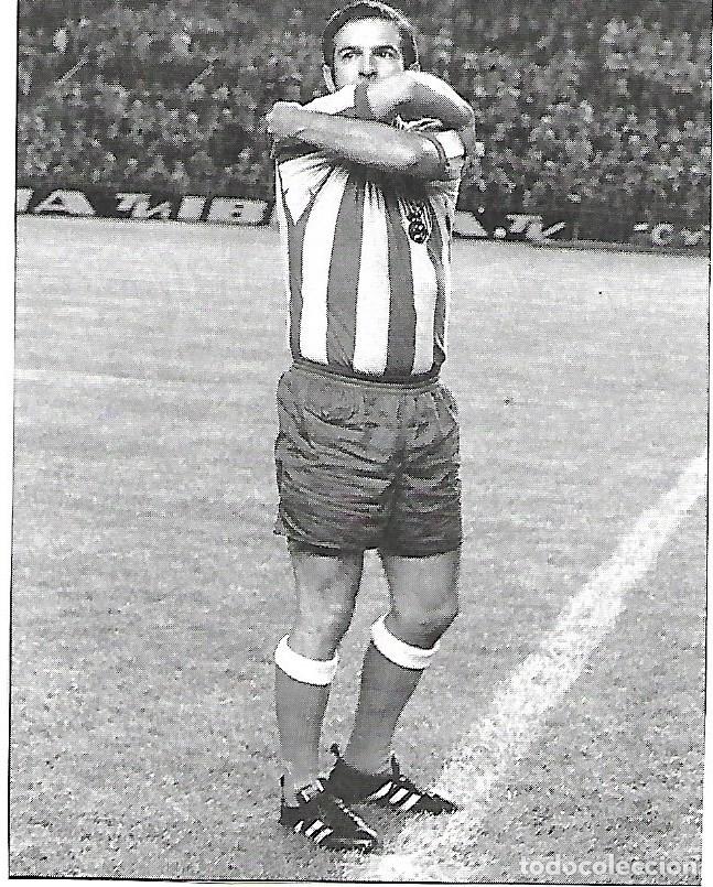 Collectionnisme sportif: ATL&Eacute;TICO DE MADRID: Recorte de Feliciano RIVILLA el d&iacute;a de su homenaje