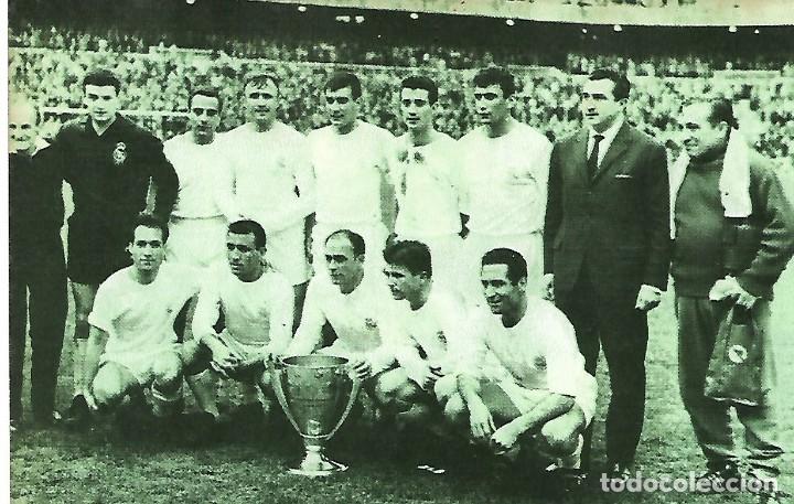 Collectionnisme sportif: REAL MADRID: Recorte de un equipo de la temporada 61-62, Campeones de Liga