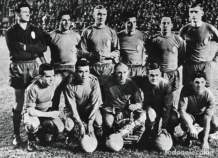 Collectionnisme sportif: SELECCI&Oacute;N ESPA&Ntilde;OLA DE F&Uacute;TBOL: Recorte de un equipo de 1961