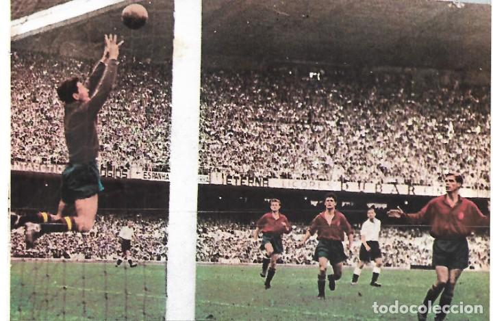 Collectionnisme sportif: SELECCI&Oacute;N ESPA&Ntilde;OLA DE F&Uacute;TBOL:Recorte de Antoni RAMALLETS en acci&oacute;n en Maracan&aacute; contra Inglaterra. 19