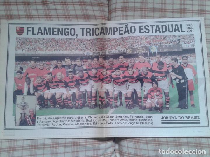 Collectionnisme sportif: POSTER FLAMENGO CAMPEON 2001