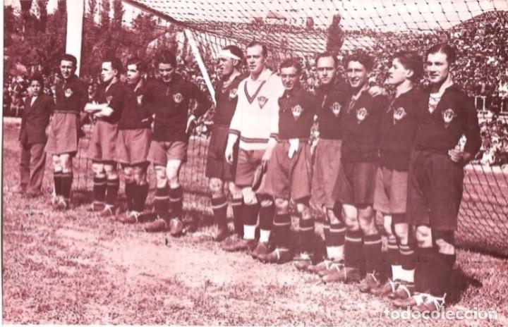 Collectionnisme sportif: SELECCI&Oacute;N ESPA&Ntilde;OLA DE F&Uacute;TBOL: L&aacute;mina del equipo que derrot&oacute; a Inglaterra 4 a 3 en 1929