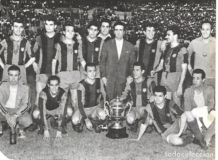 Collectionnisme sportif: BAR&Ccedil;A: Recorte del equipo Campe&oacute;n de Copa en 1959