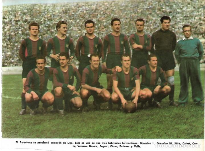 Collectionnisme sportif: BAR&Ccedil;A: Recorte de un equipo de la temporada 47-48, Campeones de Liga