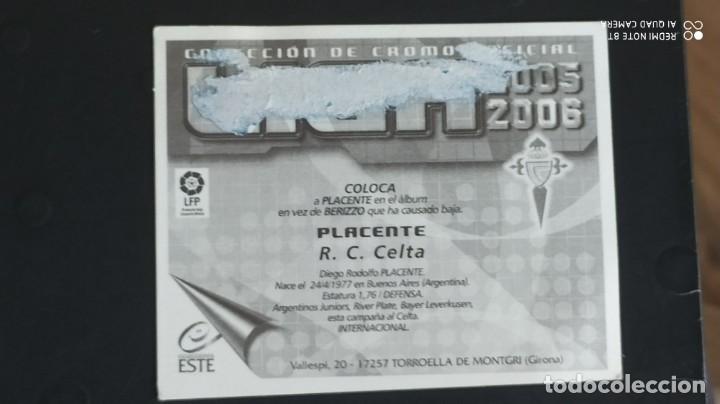 Coleccionismo deportivo: COLOCA PLACENTE CELTA ESTE 05 06 2005 2006 - Foto 2