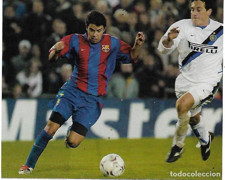 Collectionnisme sportif: BAR&Ccedil;A. Recorte de Javier SAVIOLA en acci&oacute;n