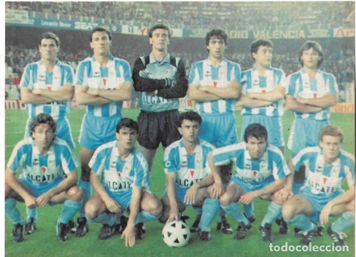 Collezionismo sportivo: CD.M&Aacute;LAGA: Minip&oacute;ster de un equipo de la temporada 88-89