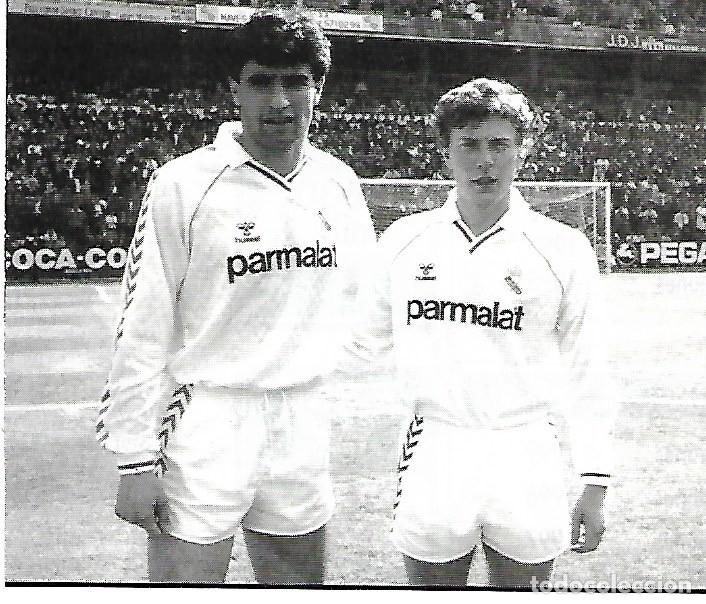 Collectionnisme sportif: REAL MADRID: Recorte de MICHEL y BUTRAGUE&Ntilde;O