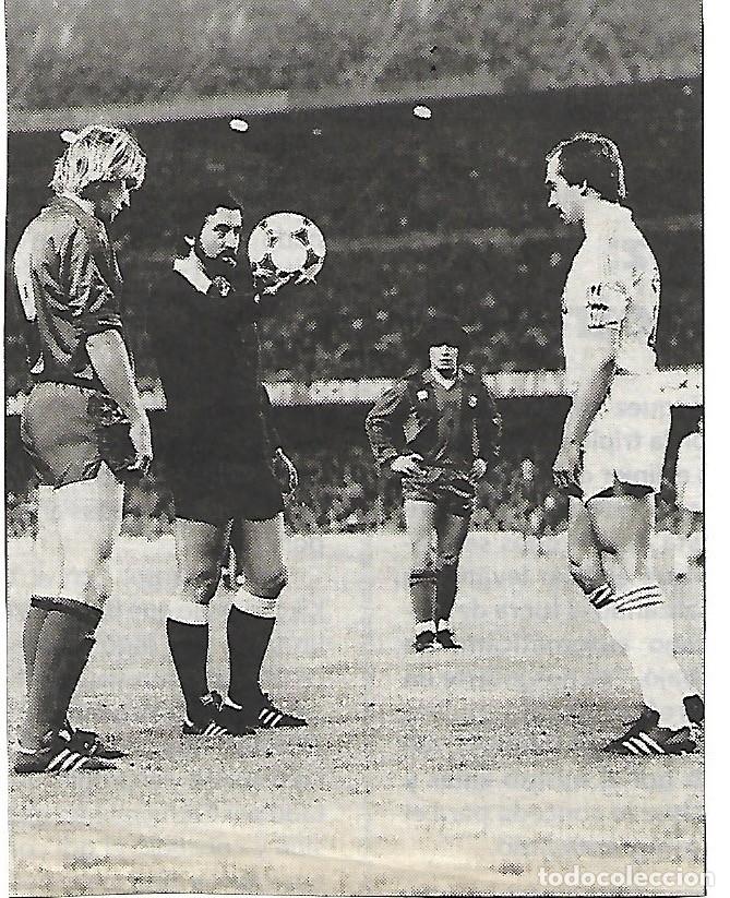 Collectionnisme sportif: BAR&Ccedil;A Y REAL MADRID: Recorte de Bernd SHUSTER y Uli STIELIKE